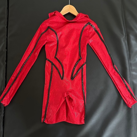 CUSTOM CONTEMPORARY Solo or Duo Costumes Red & Blue Size 9 - Picture 7 of 11